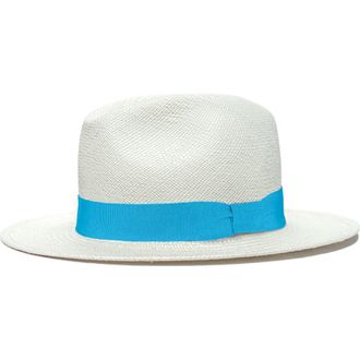 Lastelier Panama turquoise straw hat at Nordstrom, Size Medium