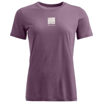 Ortovox 120 Cool Tec Abstract T-Shirt Merinoshirt f&uuml;r Damen | lila