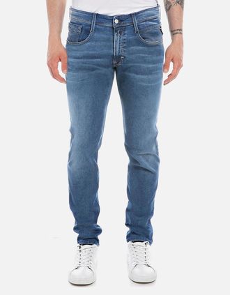 Replay Mens Replay Hyperflex Anbass Slim Tapered Jeans - Blue - Size: 30/32/32