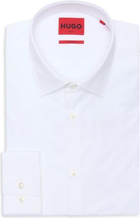 BOSS Koey Slim Fit Dress Shirt in Open White at Nordstrom Rack, Size 15.5R