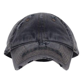 Balenciaga Denim Cap Charcoal 719544416B61100