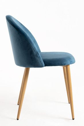 Regalos Miguel Packs Sillas Comedor - Pack 4 Sillas Vint Terciopelo - Azul