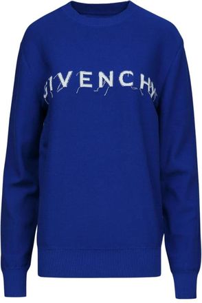 Givenchy 4G Katoenen Trui - Dames - Sweatshirts - Blauw - S - Katoen - Hoodies & sweatvesten