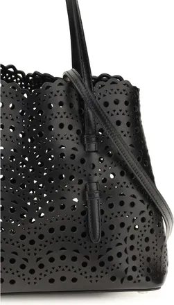 Alaia Womens Shoulder Bag Mina 25 Black