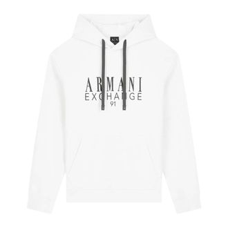 A|X Armani Exchange Hoodie - Heren - Sweatshirts & Hoodies - Wit - Maat: M Katoen