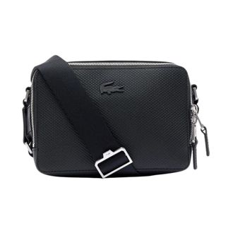 Lacoste Bolso reportero peque&ntilde;o Chantaco de piel - Bags - Mujer - Negro - ONE SIZE