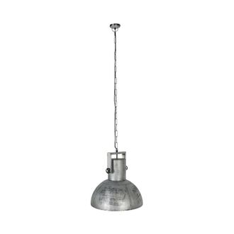 QAZQA Qazqa Industrial L&aacute;mpara Colgante Industrial Gris 40 Cm - Samia Sabo Acero Alargada Adecuado Para Led Max. 1 X 25 Watt