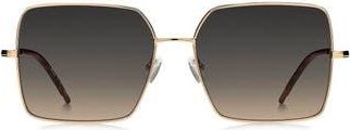BOSS 57mm Square Sunglasses in Gold Copper at Nordstrom Rack