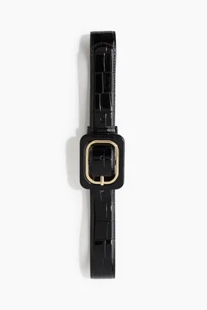 H&M Lack-G&uuml;rtel - Schwarz