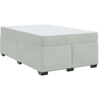 vidaXL Vidaxl - Estructura De Cama Con Colch&oacute;n Gris Claro 120 X 190 Cm