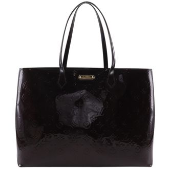 Louis Vuitton Monogram Vernis Red Color Wine Monogram Vernis Tote Bag (Pre-Owned)