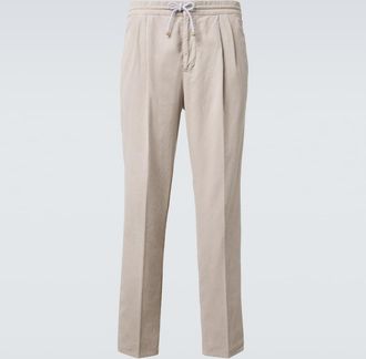 Brunello Cucinelli Cotton corduroy tapered pants