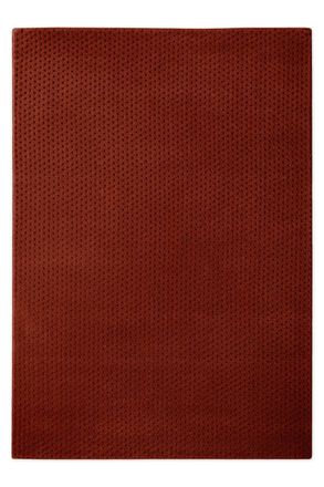 Wecon Home Alfombra de lana con relieve p&uacute;rpura 200x300