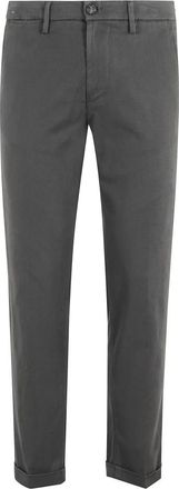 Re-hash Grafiet Broek met Tailleband - Heren - Chinos - Grijs - W30 - Katoen - Broeken
