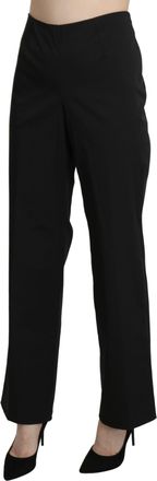 Bencivenga Black High Waist Straight Dress Trouser Womens Pants