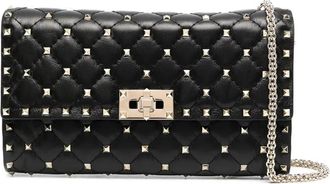 Valentino Garavani Rockstud Spike Schoudertas - Dames - Schoudertassen - Zwart - ONE Size - Leer - Tassen