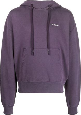 Off-white Mens Off-White FW22 Character Pattern Slogan Printing Purple OMBB037F22FLE0043501
