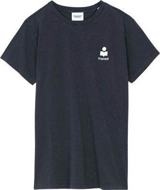 Isabel Marant Aby T-shirt - Dames - T-shirts - Zwart - L - Katoen - Tops