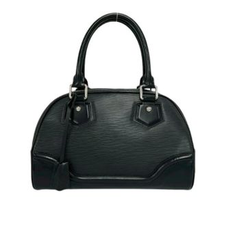 Louis Vuitton Pre-owned Handbags, female, Black, Size: ONE SIZE Pre-owned Bowling Montaigne PM Epi Handbag