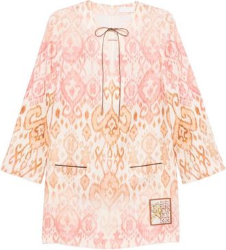Zimmermann Pink Paisley Mini Dress