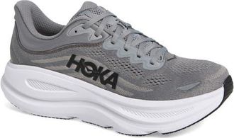 Hoka One One Bondi 9 Running Shoe in Galactic Grey /Stellar Grey at Nordstrom, Size 10.5