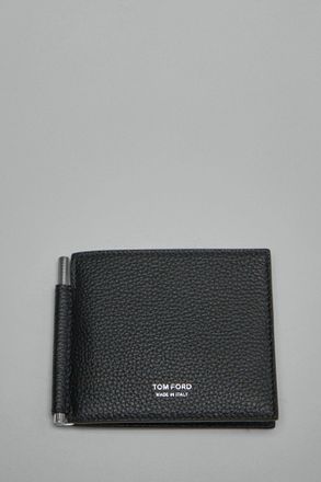 Tom Ford Soft Grain Leather T Line Money Clip Wallet