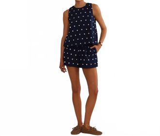 Beach Riot Birkley Shorts In Navy Polka Dot