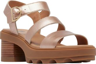 Sorel Womens Joanie Ankle Sandals In Warm Gold