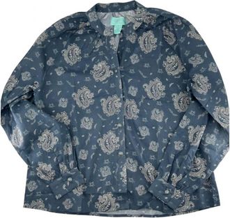 Tasha Polizzi Womens Marie Paisley Blouse In Navy