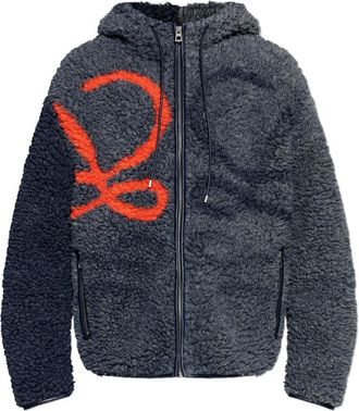 Loewe Giacca con cappuccio e zip - Grigio