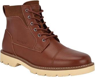 Tommy Hilfiger Tarlin Mens Boots Cognac : 7.5 M, Leather