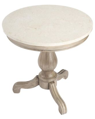 Butler Butler Specialty Company Danielle Marble 24In Pedestal Accent Table