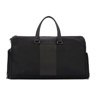 Piquadro Zwarte Linea Brief 2 Tas - Heren - Weekendtassen - Zwart - ONE Size - Leer - Tassen