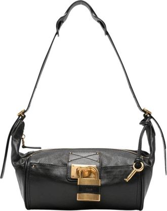 Chlo&eacute; Tassen, Dames, Zwart, ONE Size, Katoen, Paddington Shoulder Bag