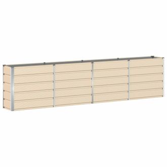 vidaXL Jardinera Marfil 320 X 40 X 75 Cm Acero Vidaxl