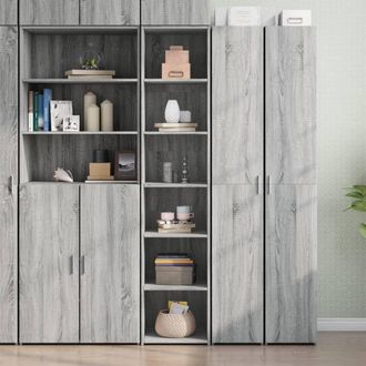 Berkfield Home Highboard Grey Sonoma 40x41x185 cm Engineered Wood | Size: 40 x 41 x 185 cm