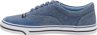 Dolce & Gabbana Sneaker Bassa Lino - Heren - Sneakers - Blauw - 44 EU - Schoenen
