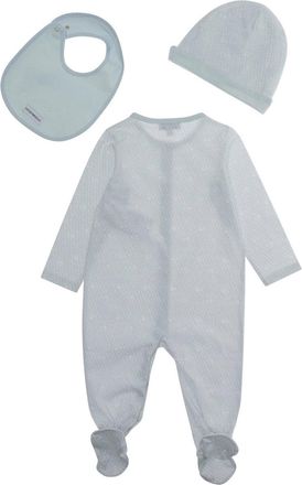 Emporio Armani Unisex Coordinated Set Light Blue Cotton Tracksuit Sets