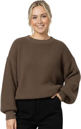 Janisramone Oversized Chunky Knit Womens Jumpers, Loose Fit Round Neck Long Sleeve Top, Warm Winter Knitted Ladies Sweater, Pullover Baggy Jumpers for Women UK Mo