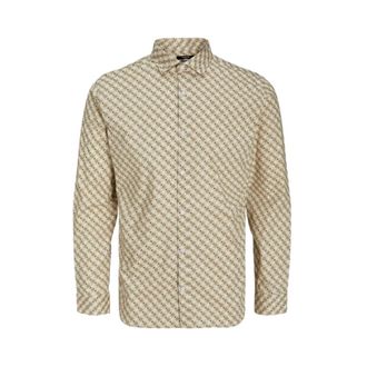 Jack & Jones Slimfit overhemd met lange mouwen - Heren - Casual Overhemden - Veelkleurig - S - Katoen - Overhemden