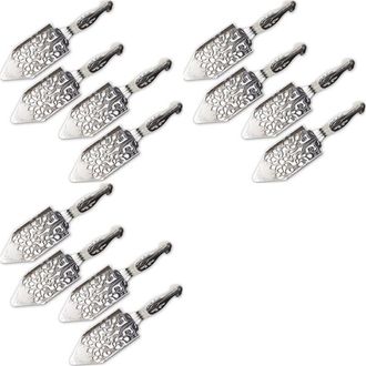 OEM 12 Cucharas De Absenta Vintage De Acero Inoxidable, Vaso De C&oacute;ctel De Absenta, Filtro Para Beber Hueco, Cuchara De Absenta