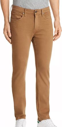 Paige Lennox Slim Straight Leg Jeans In Laurel Tan