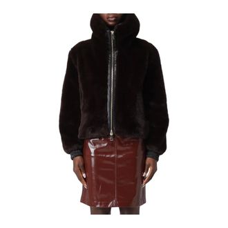 Hanita Faux Fur & Shearling Jackets, female, Brown, Size: S Ecopelliccia