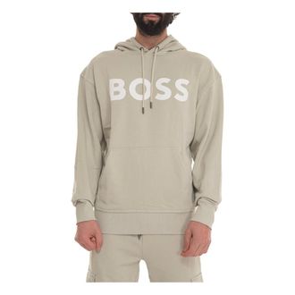 HUGO BOSS Hoodies & sweatvesten, Heren, Beige, 2Xl, Katoen, Webasichood Sweatshirt