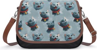 Generic Funny Cat Pattern Fashion Womens Crossbody Bags Novelty Handbag Shoulder Bag Purse