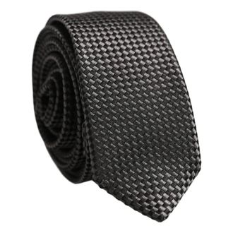 Dolce & Gabbana Stropdas - Heren - Accessoires - Grijs - Maat: ONE Size Zijde