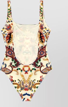Etro paisley motif scoop neck one piece swimsuit
