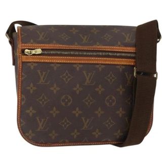 Louis Vuitton Pre-owned Cross Body Bags, female, Brown, Size: ONE SIZE Pre-owned Vintage Canvas Cross Body Bag