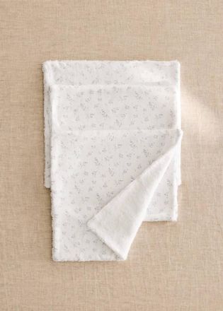 Mango Copertina avvolgente per bambini in cotone con fiori bianco - Home - Taglia unica - MANGO HOME