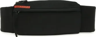 Prada Black Nero Mesh Neoprene Fanny Pack Sling Bag (Pre-Owned)